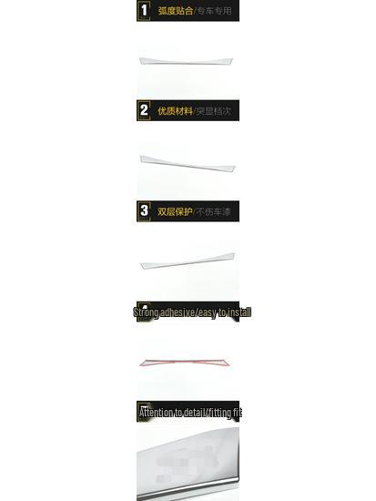 JAC Refine S5 Rear Bumper Trim: Anti-Scratch Sticker & Decoration Strip