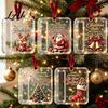 Christmas Hanging Decorations 3 Pcs Cash Money Holder Acrylic Gift Ornament for Cash Clear Transparent Xmas Tree Decoration