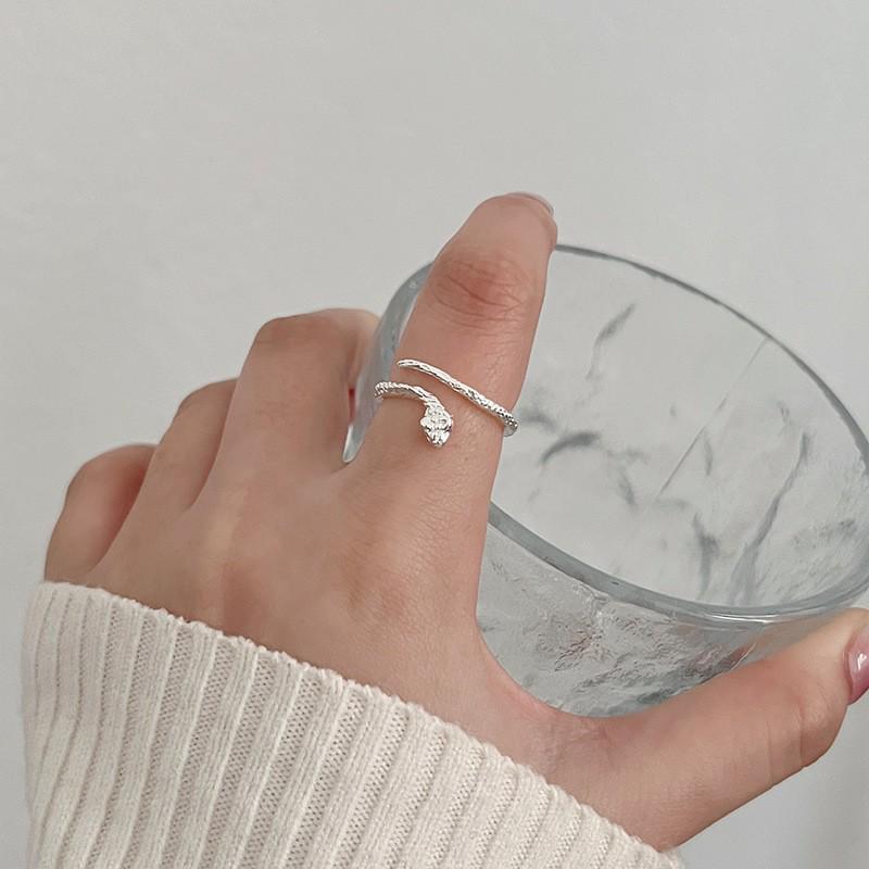 Korean Style Irregular 925 Sterling Silver Women's Versatile Ring, Non-Fading Niche Ins Design