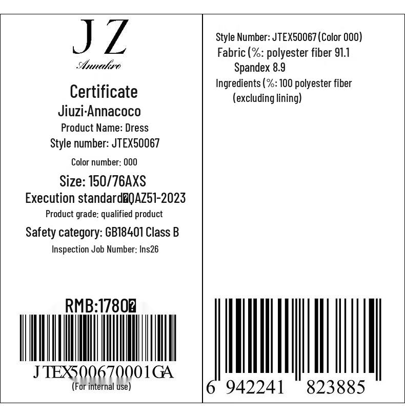 Jiu Zi Anna Karen Elegant V-Neck Midi Dress