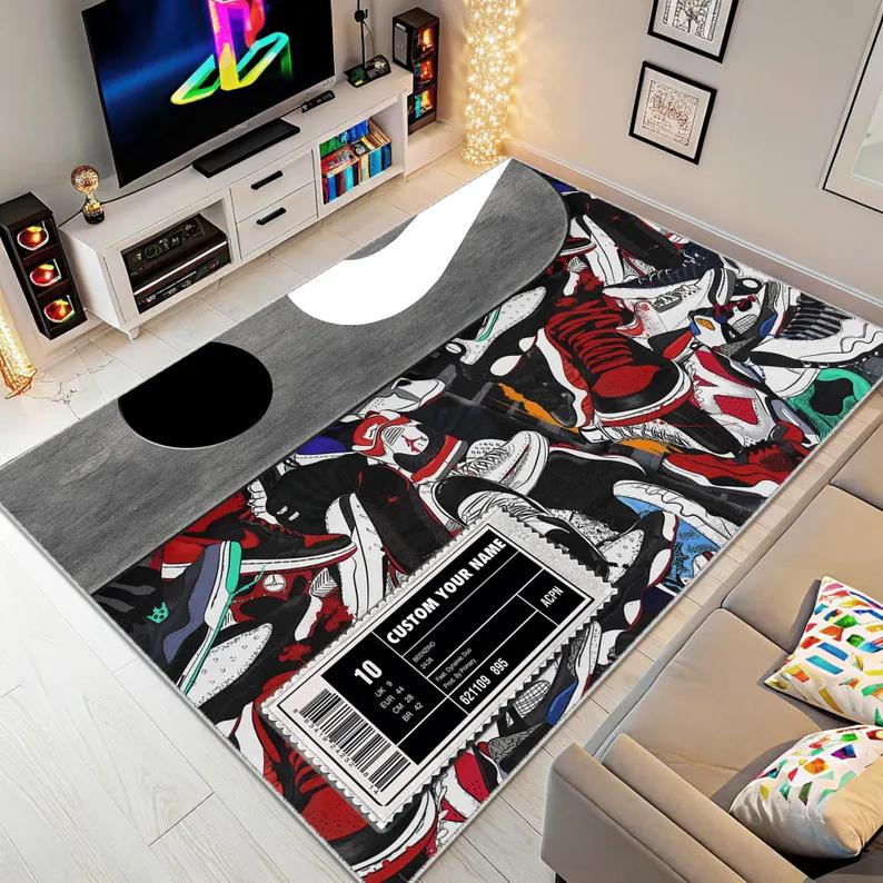 

Sneaker Box Carpet Mat Rug Non-slip Home Decoration Floor Mat Carpet Home Bedroom Decor Carpets for Living Room Rugs for Bedroom 40X60CM