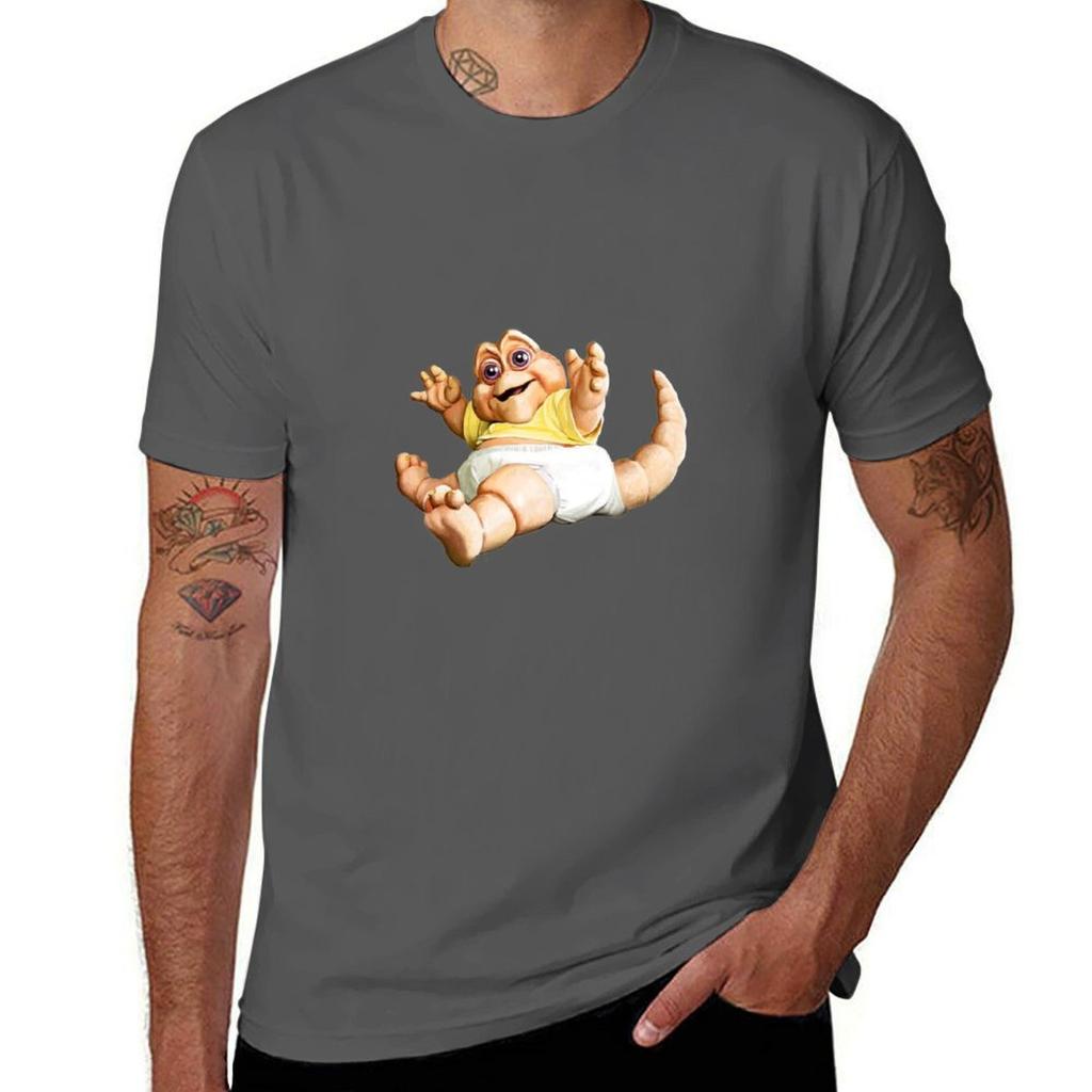 Baby Sinclair Sticker T-shirt Printed T Shirts For Man Mens Graphic T Shirts T Shirts For Man Pack White T-shirt