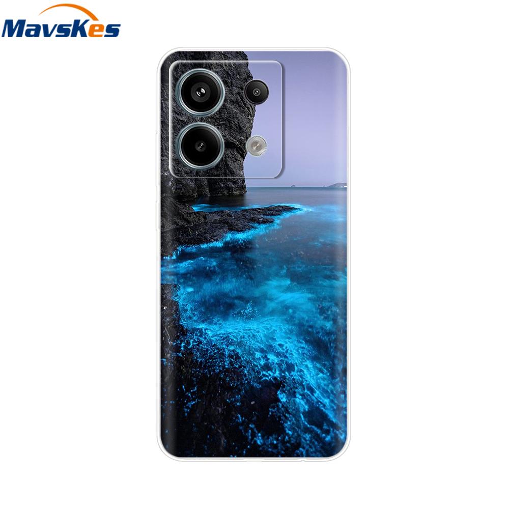 Handyhülle Für Xiaomi Redmi Note 13 Pro 5G Rückseite Niedlich Stoßfest Weich Klar Silikon TPU Für Redmi Note13 Note 13 Pro Funda