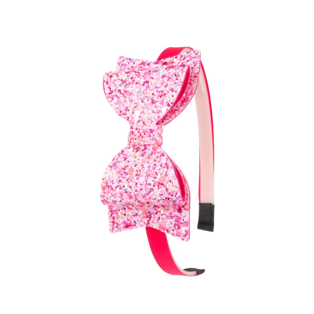 Girls Glitter Hair Bows Headbands for Girls 3.5inch Sequin Bows Hairbands Kids Hairhoops Children Hair Accessories