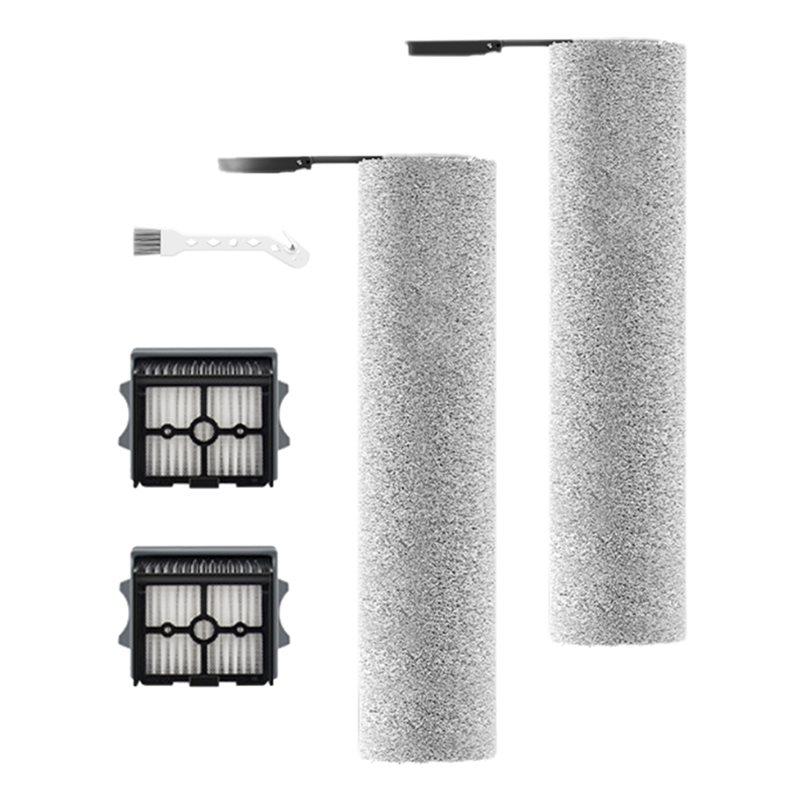5Pcs Roller Brush And HEPA Filter Set For Tineco Floor Combo/Scientist M7/M5/M9 Floor Scrubber Vacuum Accessories