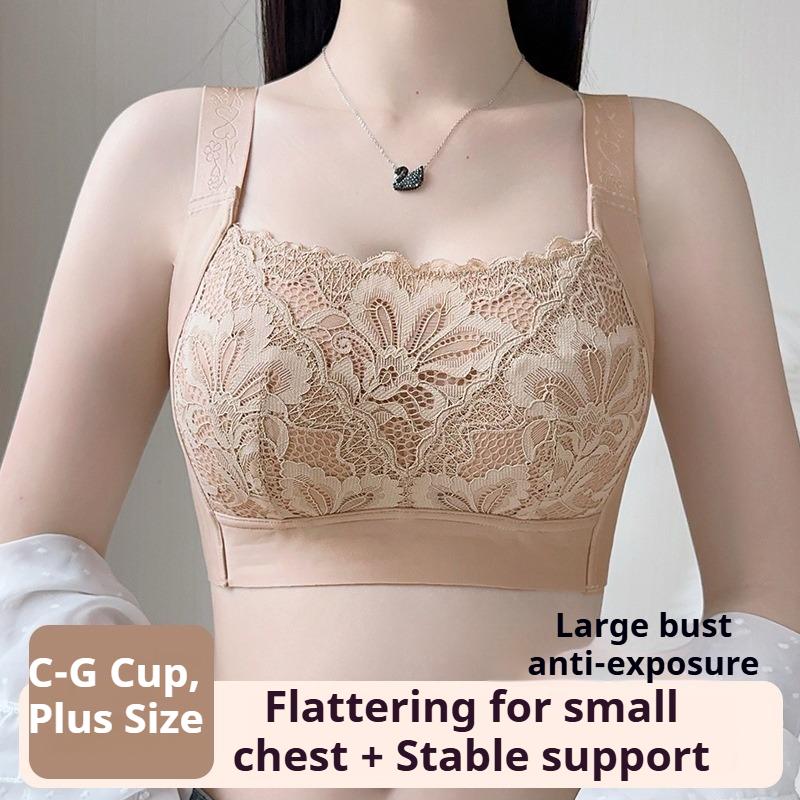 Seamless Foundation Bra for Women Push-up and Shaping Bra Side Boob Reduction and Anti-sagging Bra Makes Large Breasts Appear Smaller