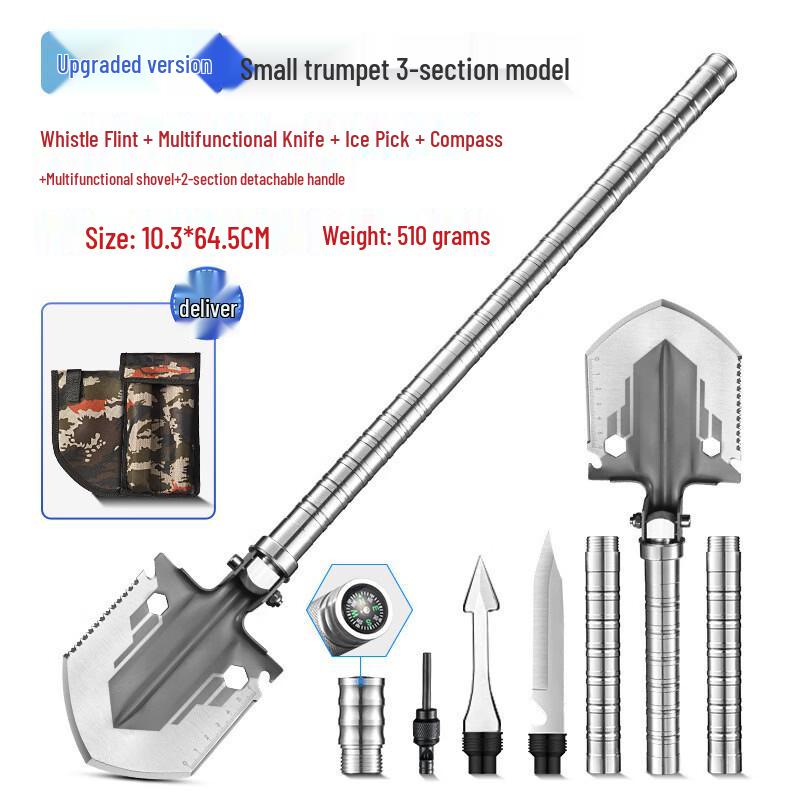 ZHANDOUHU Multifunctional Folding Engineer Shovel