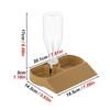 2 in 1 Reptile Feeder Station Automatic Fill Large Capacity Automatic Water Dispenser with Water Bottle Plastic