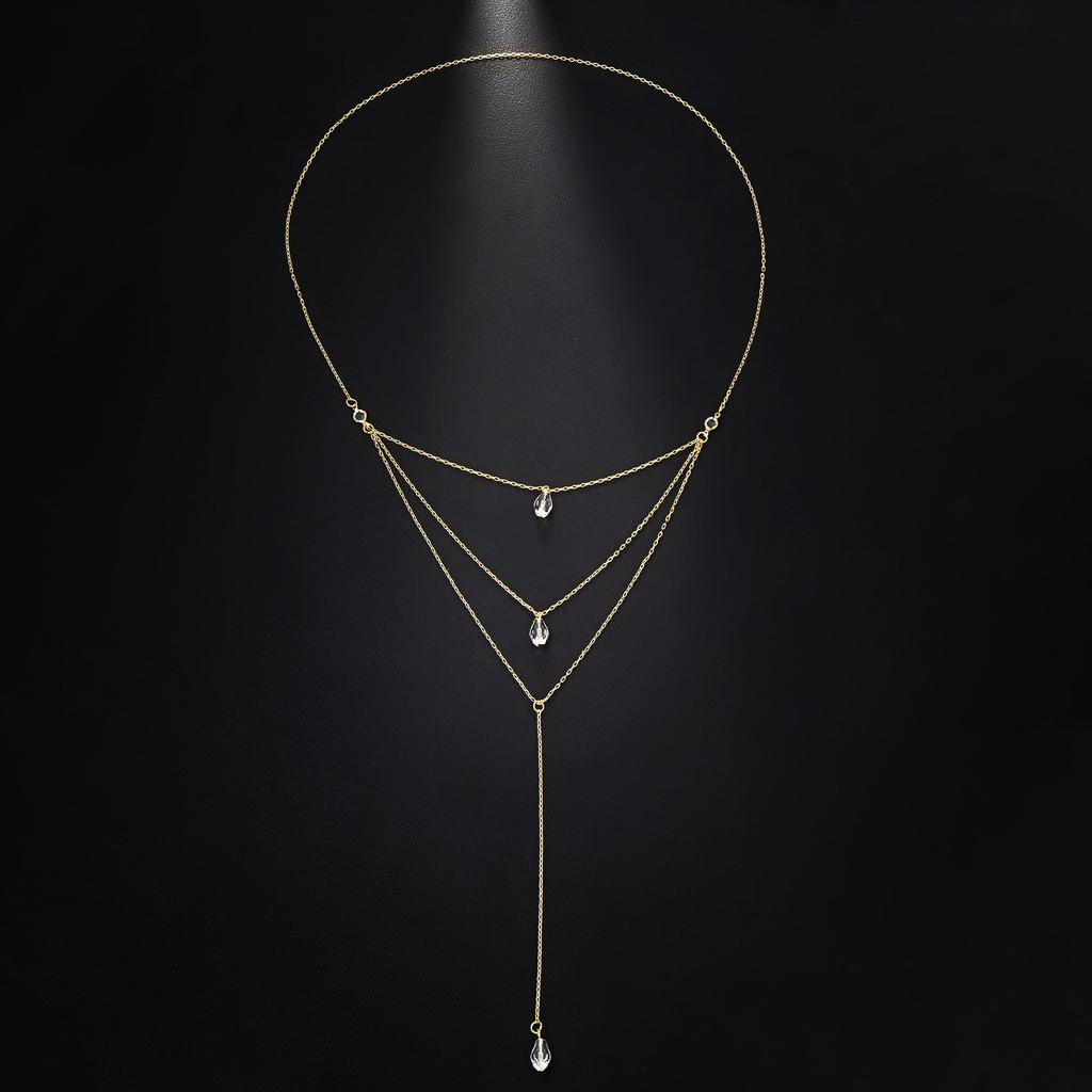 Shiny Body Chain Set – Crystal Party Decoration for Couples, Summer Beach Body Jewelry