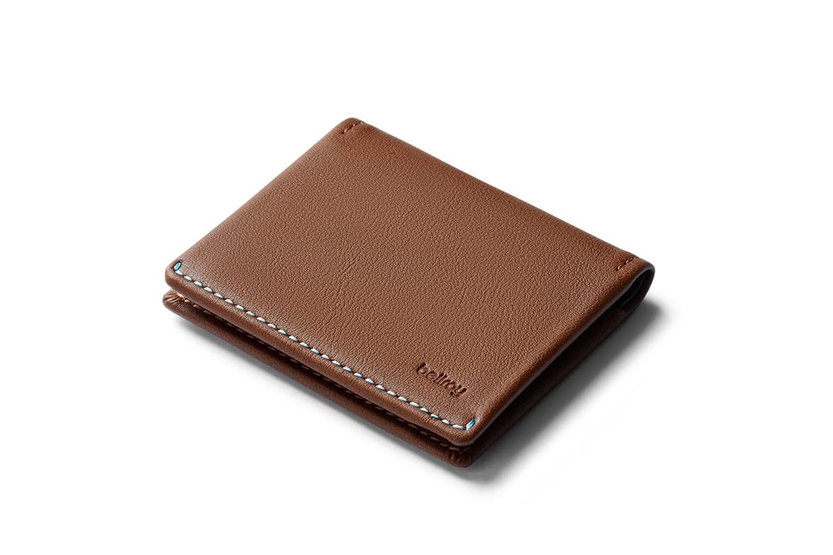 

Тонкий кожаный кошелек на 12 карт и чехол Hazelnut [Bellroy], (вверх банкноты) -