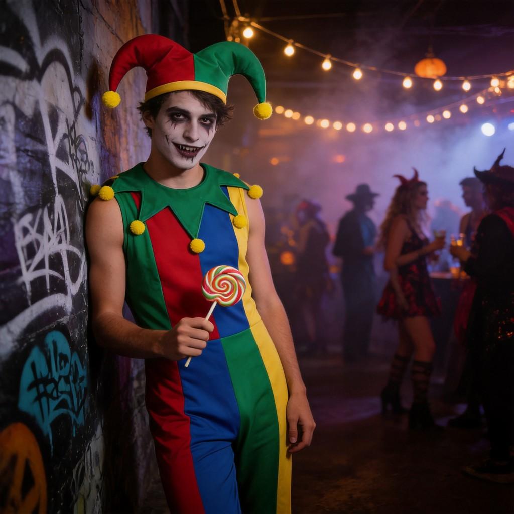 Terrifier Clown Cosplay Outfit With Polyester Fabric For Halloween Party And Themed Events For Men Women