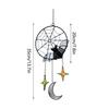 Creative Wind Chimes Home Holiday Party Decors Halloween Decorations Gothic Bat Moon Star Hanging Ornament Window Wall Pendants