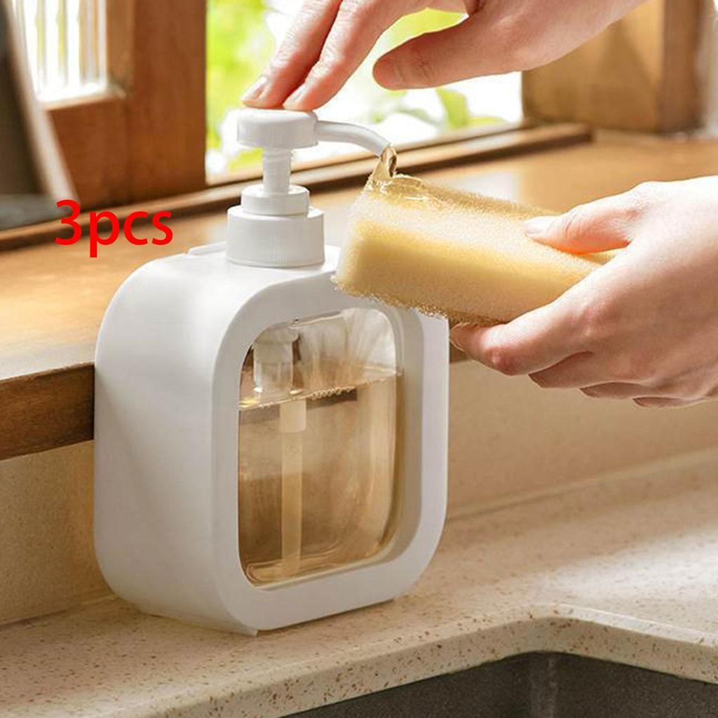 3 Pieces Lotion Dispenser Separate Bottling Empty Bottle Large Capacity for Kitchen