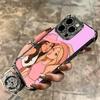 Best Friends Forever Girls Plating Phone Case For Iphone 16 17 Pro Max Air 16E 14 15 Plus 12 13 Mini Anti-Fall Airabag Cover