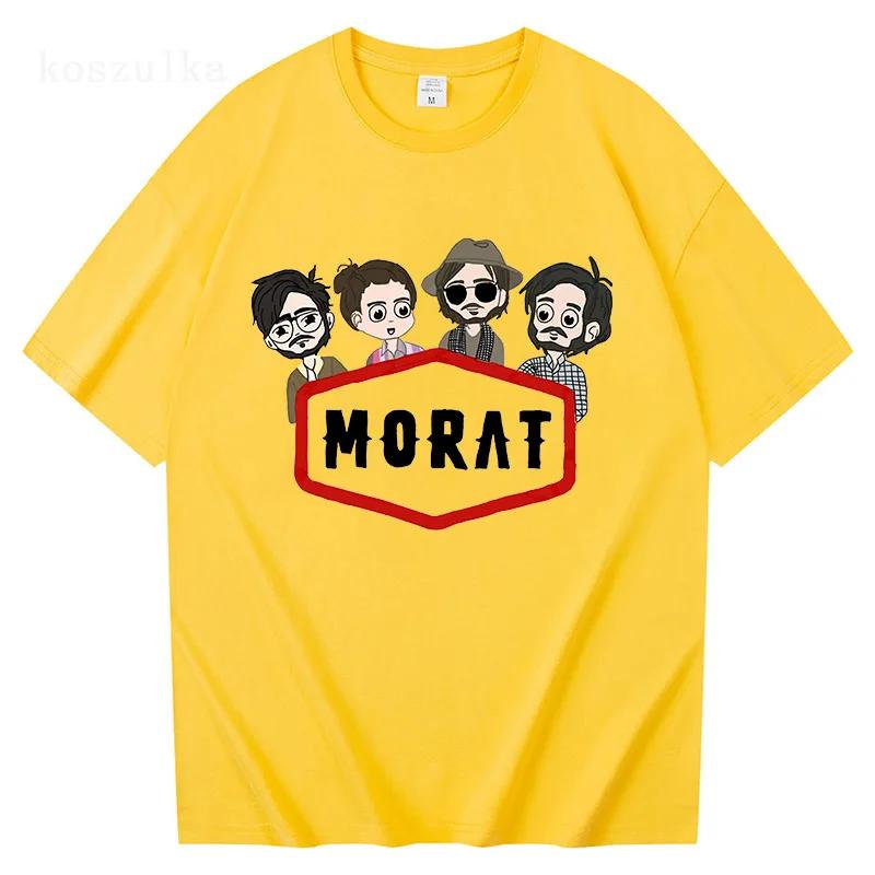 Morat Si Ayer Fuera Hoy US Tour T Shirt 2026 Men/women Harajuku Vintage Graphic Tshirt Classic Unisex High Quality Cotton Shirts