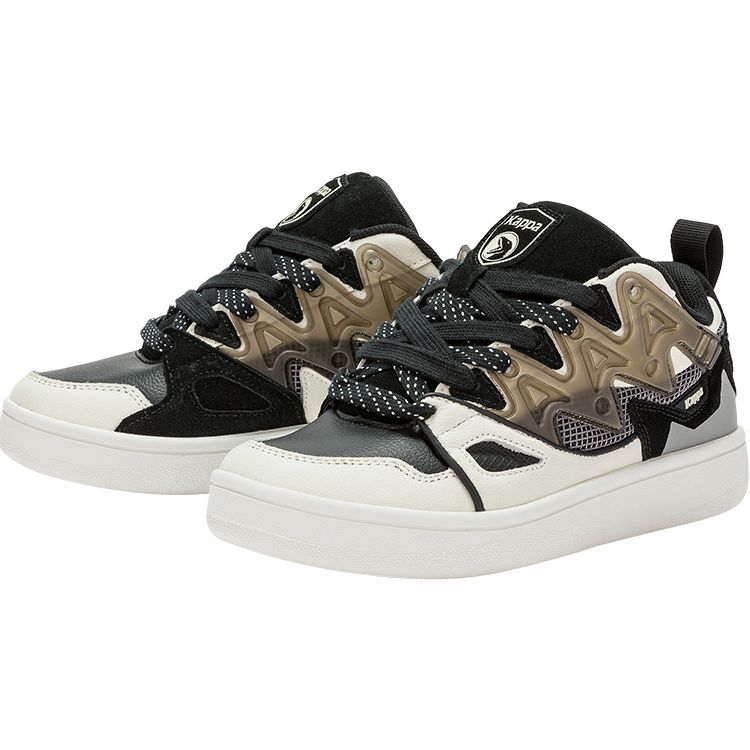 Coppolella X Kappa Street Dominance Skateboard Sneakers 2.0 Durable Low-Top Unisex sneakers White Black Brown K0CY5CS21-0106A