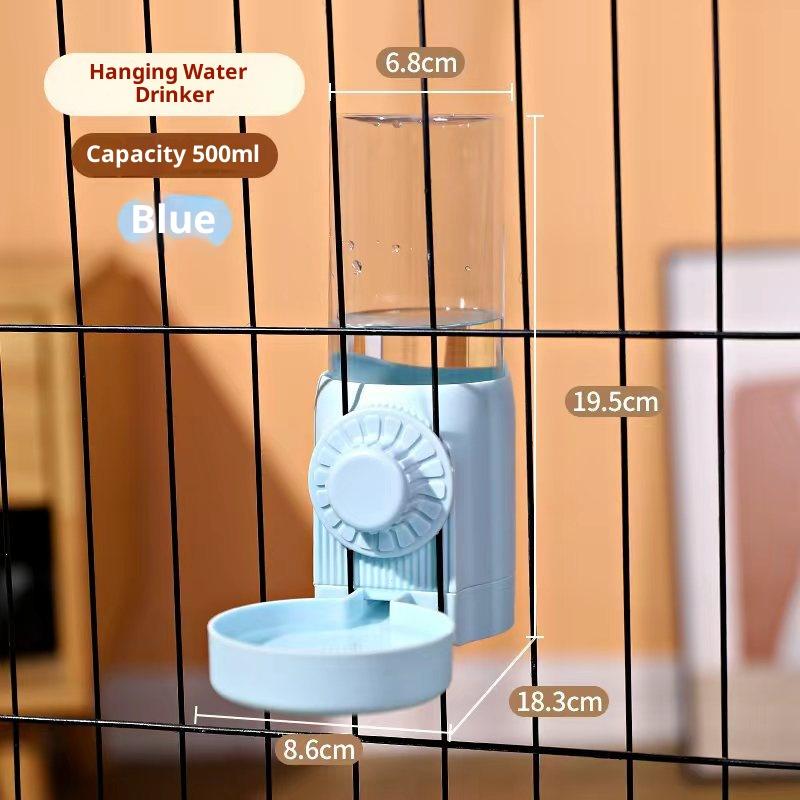 Automatic Hanging Cat Cage Water Dispenser & Feeder Large Capacity Leak-Proof Design Pet Watering System Pet Supplies
