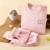 Koala Fleece Seamless Kids' Warm Suit: Brushed Thick Underwear for Autumn & Winter