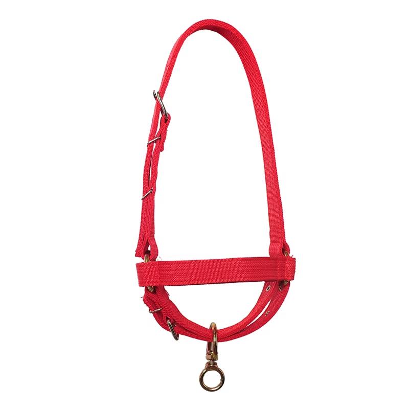 

Cattle Halter Calf Halter Cow Halters with Heavy-Duty Brass Buckle, Easy-Clean Suede-Like Material, Adjustable Design for Calves M 330lbs-850lbs красный