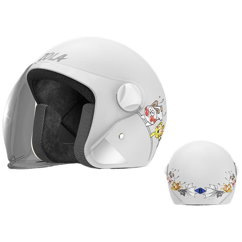 Winter Helmet Belt Scarf Electric Car Helmet Men and Women Universal Cat Ear Helmet Hard Hat