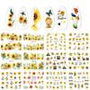 Nail Art Sticker, Spring And Summer Flower And Grass Series, Zou Ju Flower Watermark Nail Sticker