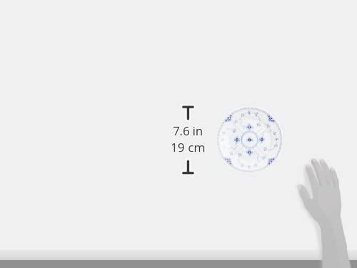 [Officially Imported] Royal Copenhagen Blue Fluted Half Lace Plate, 19cm, 1017222