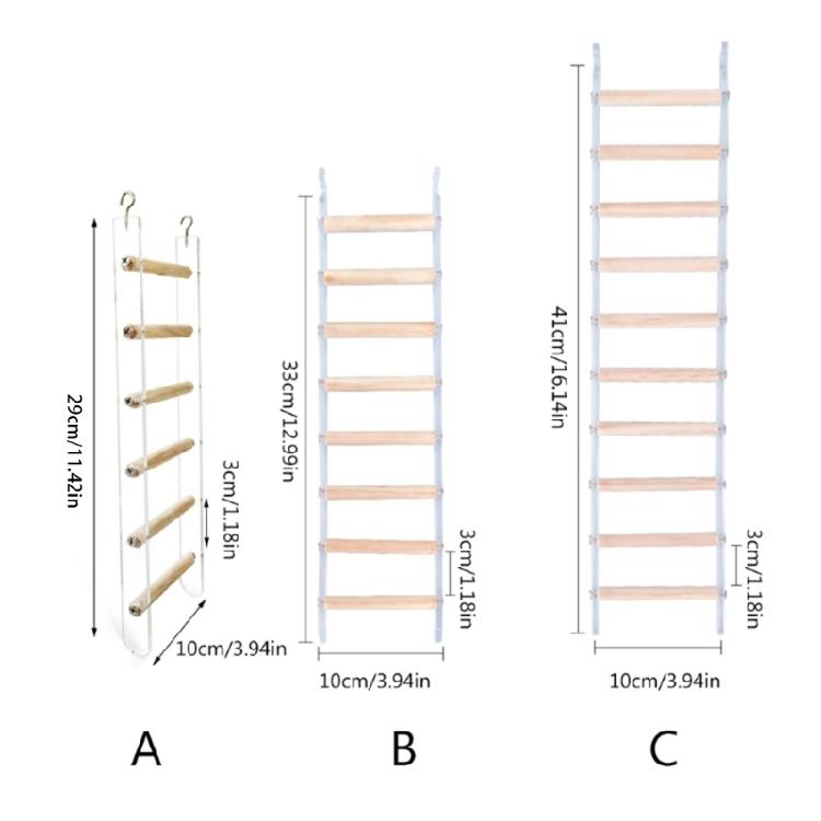 Multifunctional Parrots Stand Branch Ladder Scratchers Toy for Conure Lovebirds