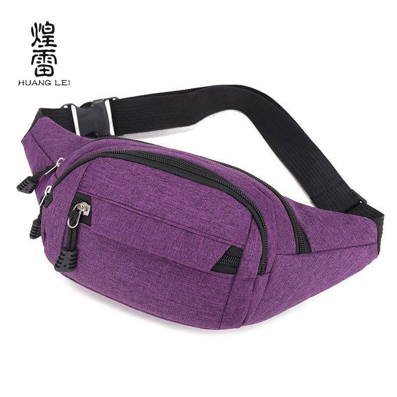New Fanny Pack, Men's and Women's Oblique Span Chest Bag, Multi-layer Wear-resistant Outdoor Sports Running Fitness Multi-functional Mobile Phone Bag
