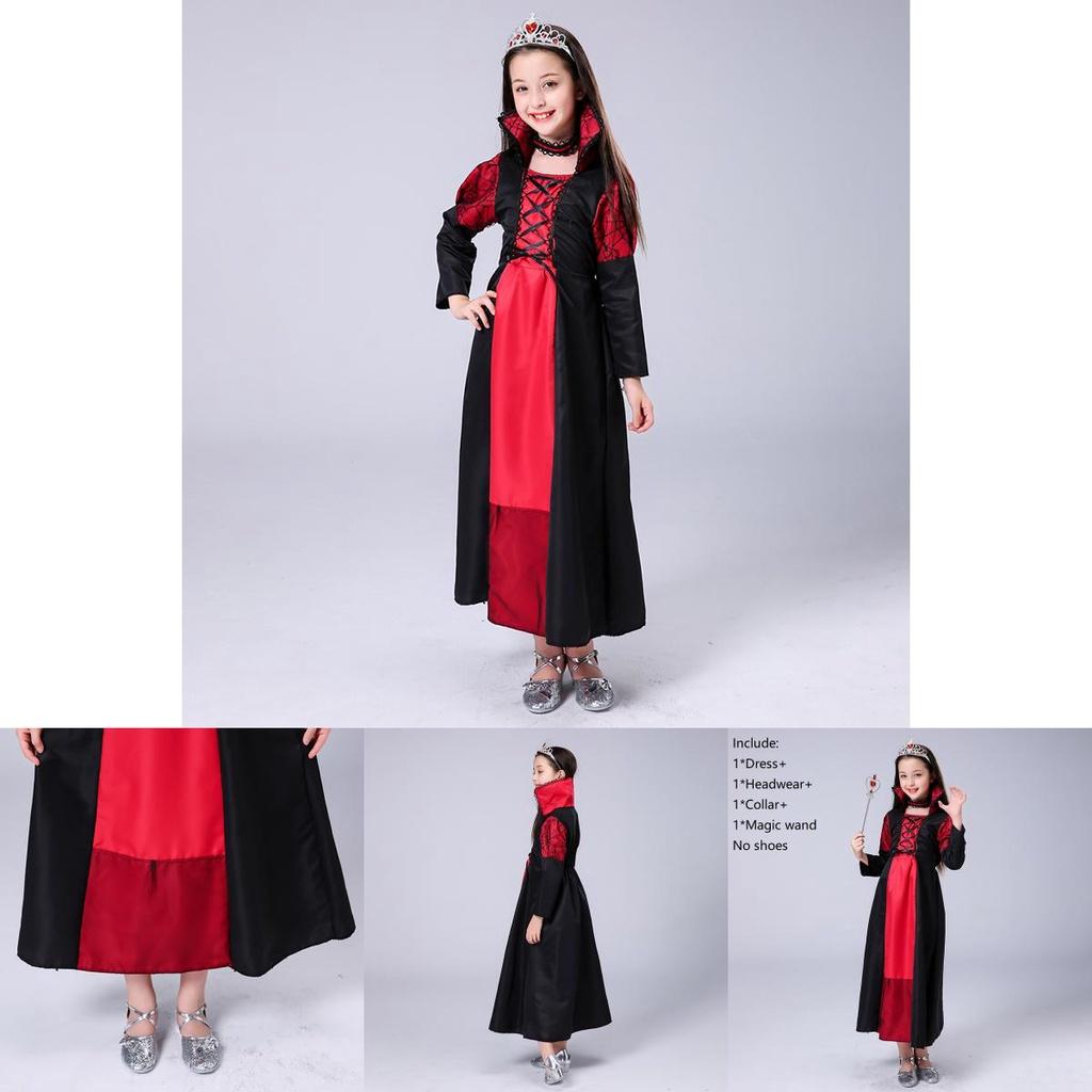 Spellbinding Sorceress Costume For Girls With Lace Up Witch Dress For Halloween