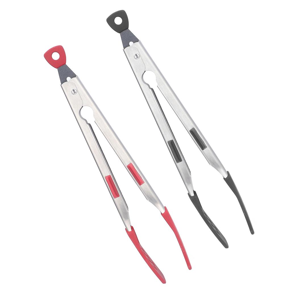 Food Tong Thickened 304 Stainless Steel Anti Slip Corrosion Resistant Barbecue Tongs for Restaurant