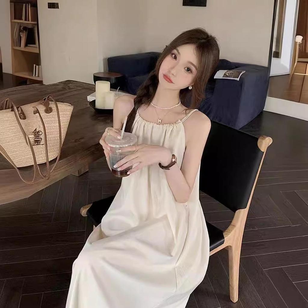 French Sleeveless A-Line White Summer Fairy Dress