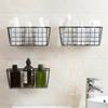 Household Storage Wrought Iron Kitchen Seasoning Storage Basket Basket Rectangular Storage Box Wall Hanging Rack Accessories