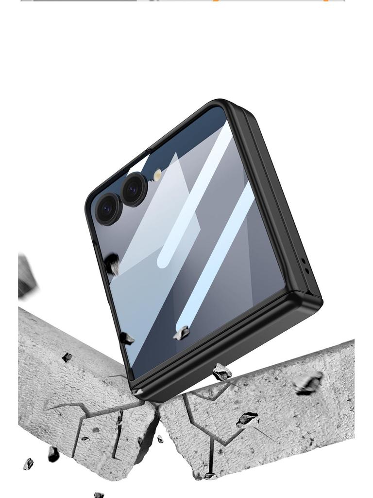 Samsung Z Flip7 Solid Color Case: Full Coverage, Hinge Style, Magnetic, Wireless Charging, Drop-Proof