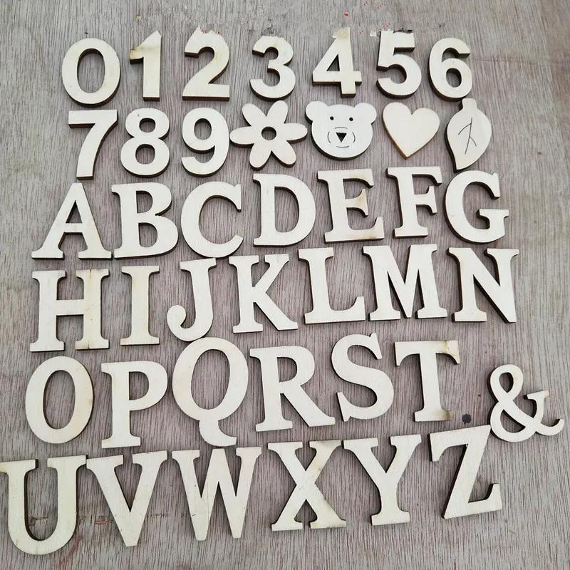 Self-sticking Wooden 0-9 Numbers Embellishments 30mm Scrapbooking Card Making Craft DIY