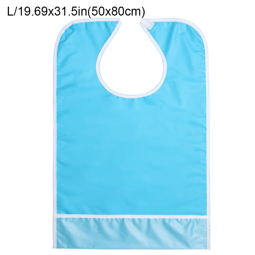 Adult Bib for Eating Clothing Protector Waterproof Apron Washable Reusable Large Terry Cloth for Elderly, Seniors and Disabled