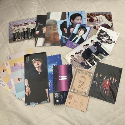 [USED] BTS Trading Cards Postcards Bookmarks