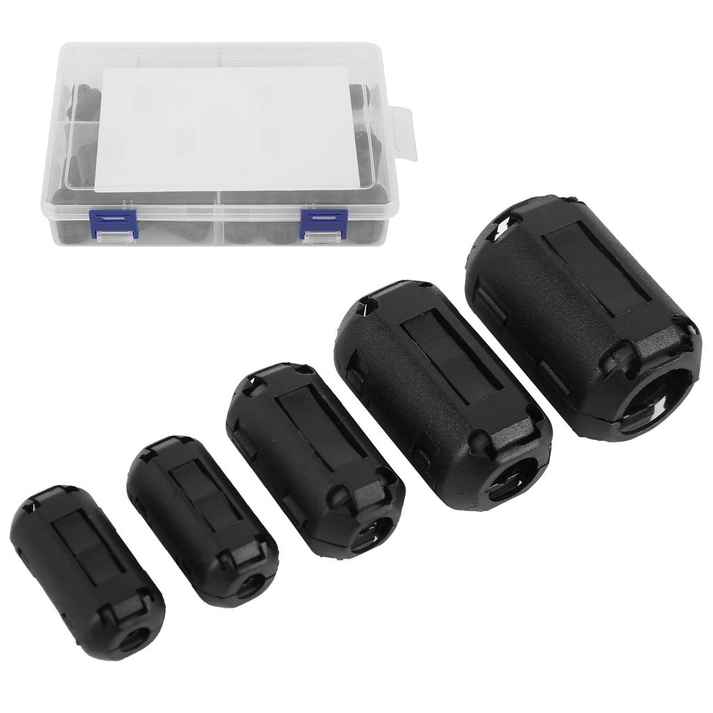 50pcs Noise Suppressor Filter Clip Type AntiInterference for Car RV Audio Cable Power Cord