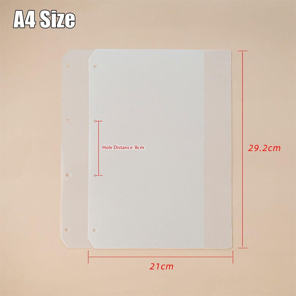10 Piezas A4 A5 A6 A7 Separadores para Cuaderno Papelería Mate Accesorios Separador de Papel Interior Organizador de Carpeta Universal PP Deflector