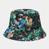 New Product European and American Popular Printing Double-sided Sun Hat Outdoor Sunscreen Sunshade Basin Hat Men's and Women's Bucket Hat