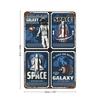 1PC Vertical Rustic Iron Metal Tin Poster, Weathered Aged Patina, 20x30cm or 30x40cm, Vintage Wall Plate for Living Room Cafe Garage or Office