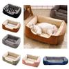 Plüsch-Haustiermatte zum Schlafen, Rechteckiges Katzenbett, Gemütliche Liegefläche mit Anti-Rutsch-Boden, Waschmaschinenfest, Bett, Sofa, Hauskatzen, Kleine Hunde, Welpen, Weiche Haustiere
