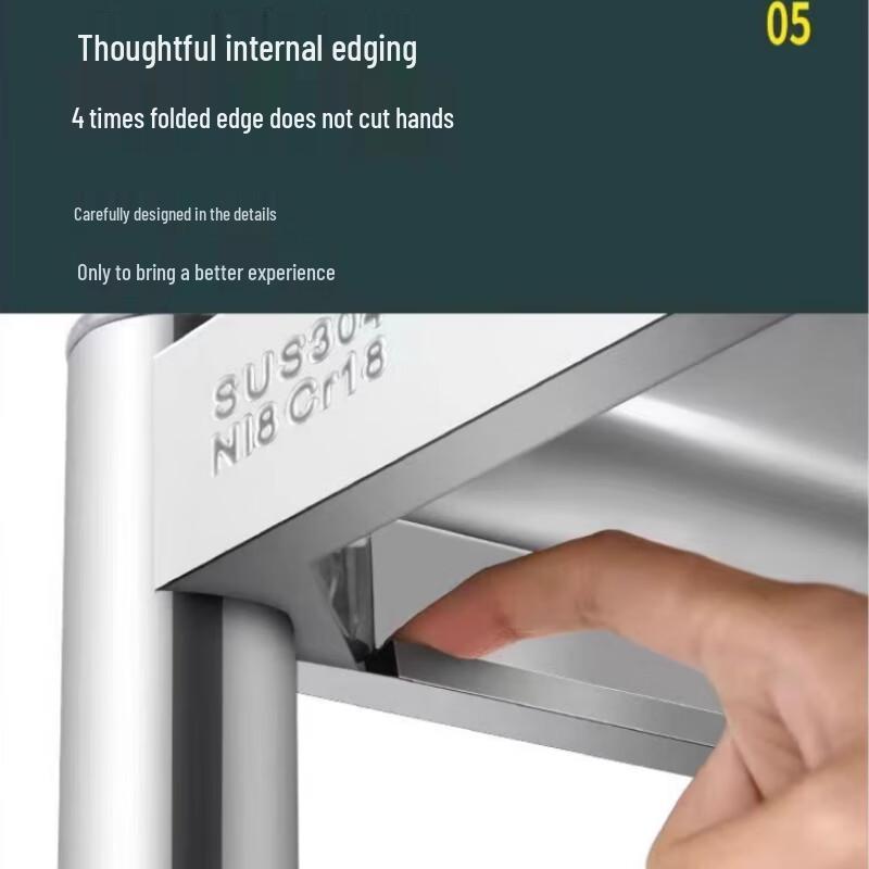 6-Tier Carbon Steel Kitchen Utility Rack