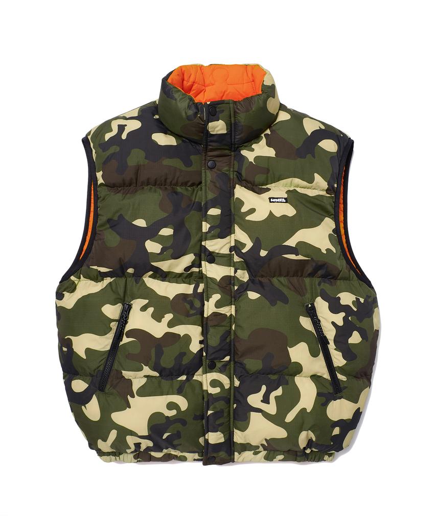 Wkndrs Puzzle Puffer Vest (Camo)