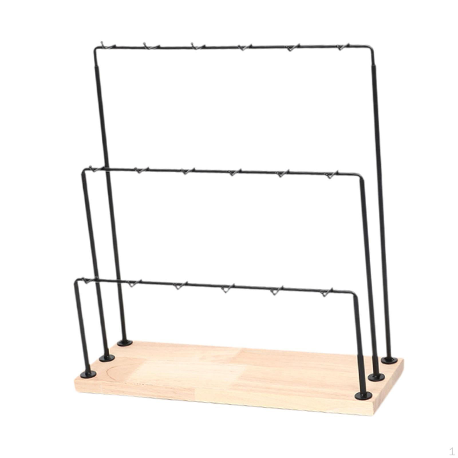 

Подставка для сережек, стеллаж для хранения ювелирных изделий, настольный органайзер для магазина с крючками