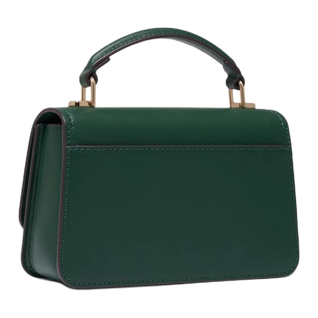 MICHAEL KORS Delancey Cow Leather, Split Cow Leather Shoulder Bag, Crossbody Bag, Handbag Small Women's Green 32T4GD8C5L-372