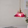 1Pc Vintage Pendant Lights Flower Glass Hanging Lamps Home Decoration Lighting Living Room Bedroom Bedside Light Fixture Indoor Shop