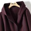 Silkberry Damen Locker Geschnittene Kapuzenjacke