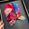 100% Natural Silk Scarf Women Luxury High Quality Headband Square Foulard Female Neckerchief Shawl Wraps Hijab Bandana Scarves