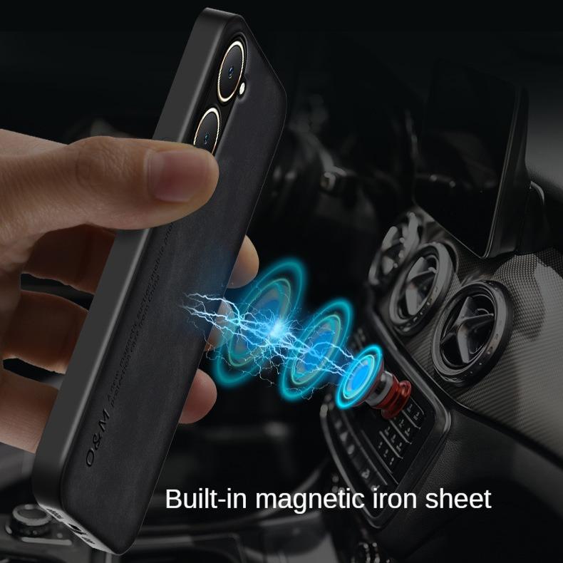 Shockproof Case for VIVO Y03 Y18 Y28 Y28S 5G Y17S Y27 Y16 Y35 Y02 Protective Cover Magnetic Suction Car Holder Coque Funda Capa