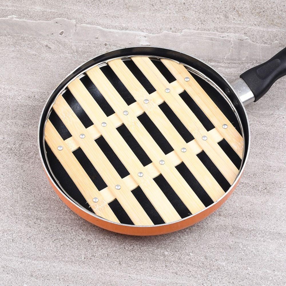 Waterproof Steaming Tray Bamboo Grate Steaming Rack Steamer Basket   Cooking
